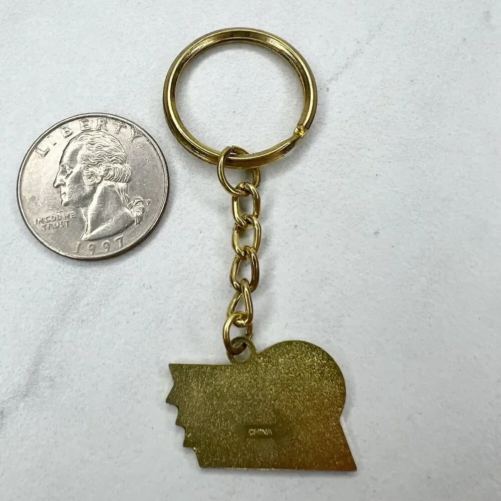 Vintage WIBC Womens International Bowling Most Improved Average Keychain Keyring
